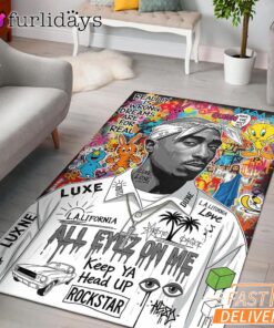 Tupac All Eyes On Me Pop Rectangle Rug