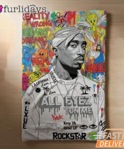 Tupac All Eyes On Me Rockstar Blanket