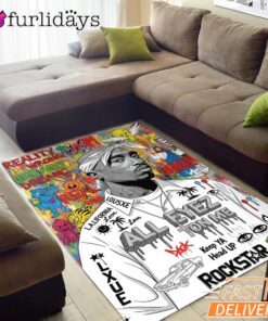 Tupac All Eyes On Me Rockstar Rectangle Rug
