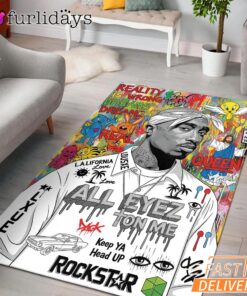 Tupac All Eyes On Me Rockstar Rectangle Rug