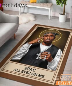 Tupac All Eyes On Me Saint Rectangle Rug