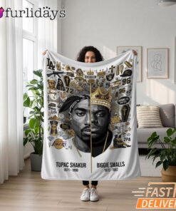 Tupac And Biggie Legend Split Blanket