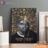 Tupac Biggie Gold Icon Canvas, Rap Lengends Poster