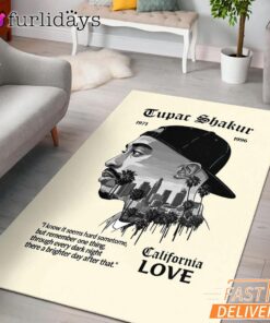 Tupac California Love City Rectangle Rug