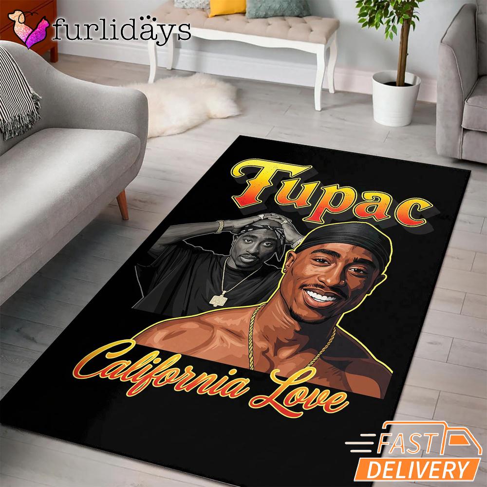 Tupac California Love Classic Rectangle Rug Tupac California Love Classic Rectangle Rug