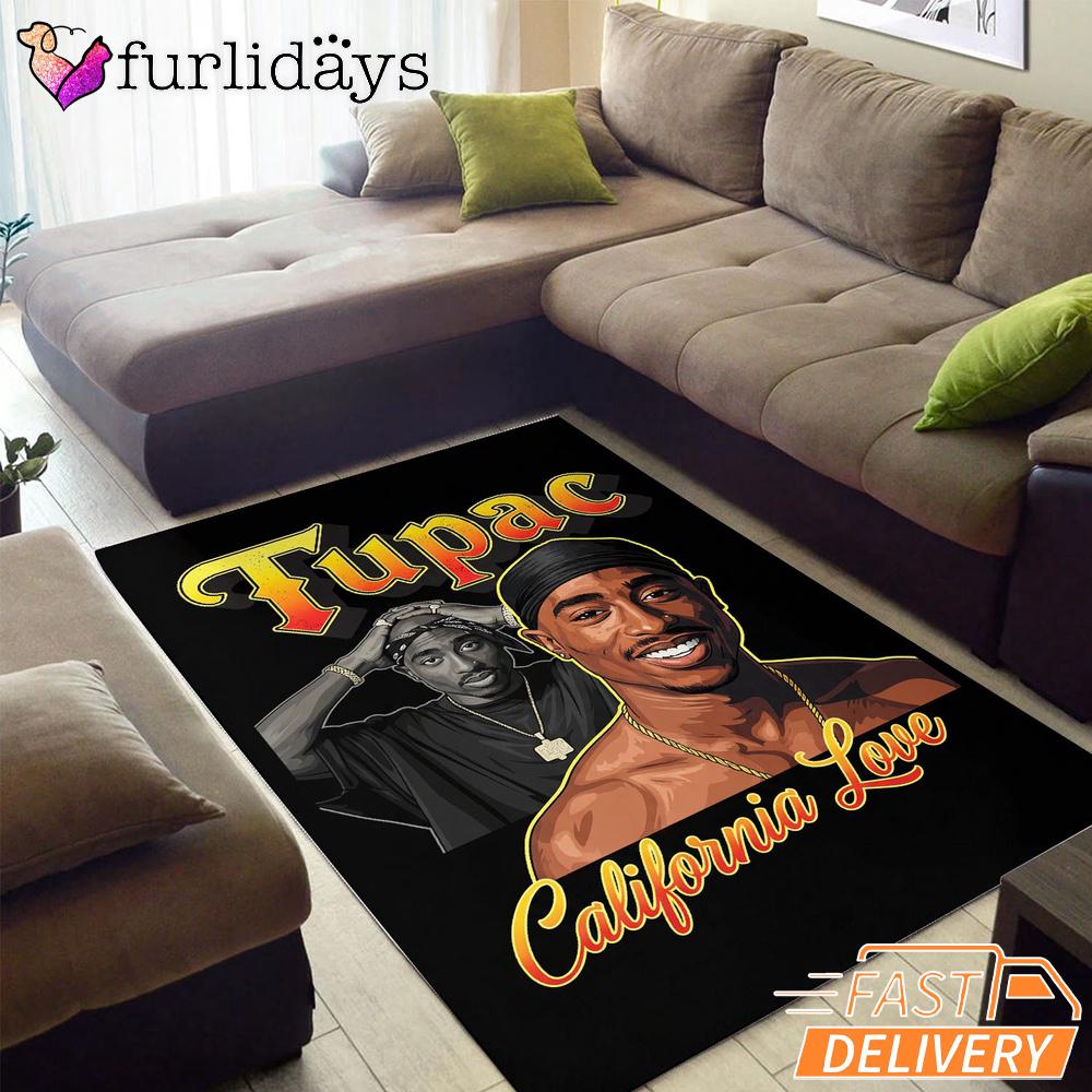 Tupac California Love Classic Rectangle Rug Tupac California Love Classic Rectangle Rug