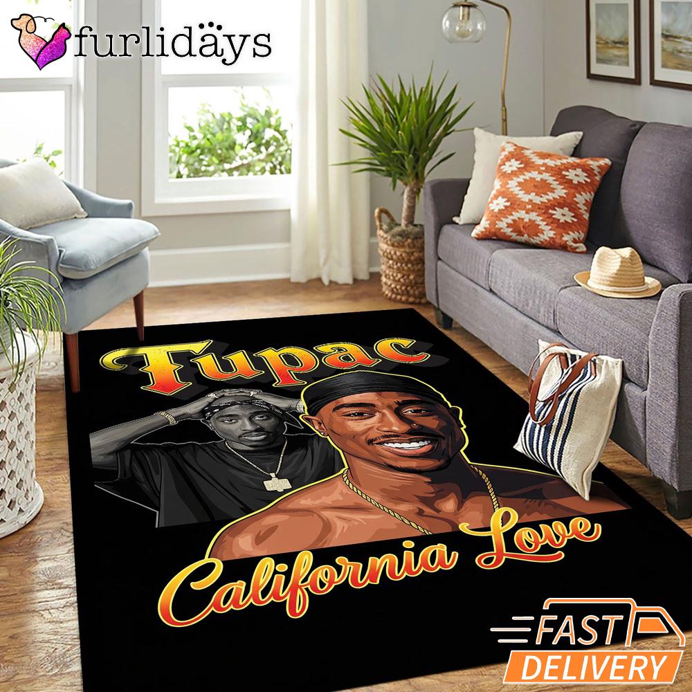 Tupac California Love Classic Rectangle Rug Tupac California Love Classic Rectangle Rug