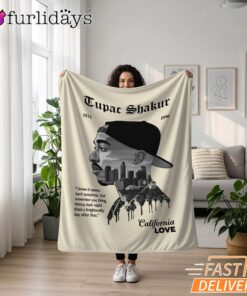 Tupac California Love Sepia Blanket
