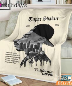 Tupac California Love Sepia Blanket