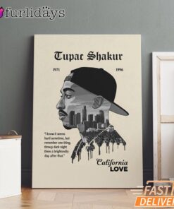 Tupac California Love Sepia Canvas, Rap Lengends Poster