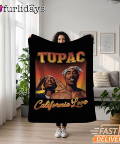 Tupac California Love Sunset Blanket