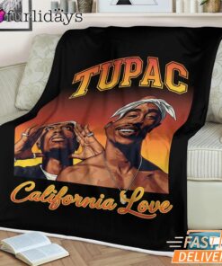 Tupac California Love Sunset Blanket