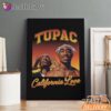 Tupac California Love Sunset Canvas, Rap Lengends Poster