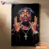 Tupac Cross Glow Blanket