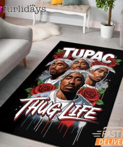 Tupac Cross Hands Rectangle Rug