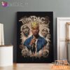 Tupac Crown Rap King Vintage Canvas, Rap Lengends Poster