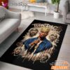 Tupac Crown Rap King Vintage Rectangle Rug