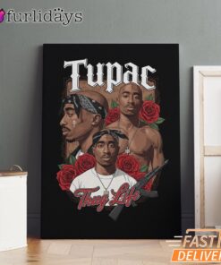 Tupac Forever Roses Canvas, Rap Lengends Poster
