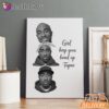 Tupac Girl Keep Head Up Canvas, Rap Lengends Poster