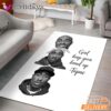 Tupac Girl Keep Head Up Rectangle Rug