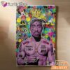 Tupac Graffiti Purple Blanket