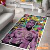 Tupac Graffiti Purple Rectangle Rug