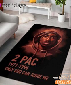 Tupac Hollywood Skyline Rectangle Rug