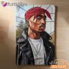 Tupac Leather Bandana Blanket