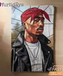 Tupac Leather Bandana Blanket