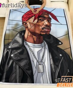 Tupac Leather Bandana Blanket