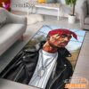 Tupac Leather Bandana Rectangle Rug