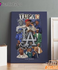 Tupac Logo All Stars Canvas, Rap Lengends Poster