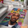 Tupac Magazine Cover Bright Rectangle Rug