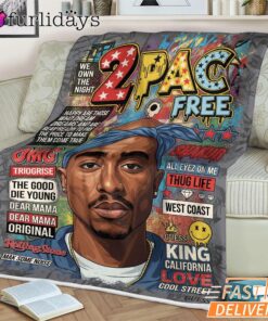 Tupac Magazine Cover Free Blanket