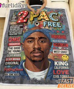 Tupac Magazine Cover Free Blanket