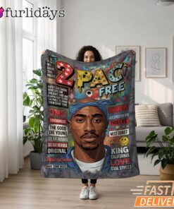 Tupac Magazine Cover Free Blanket