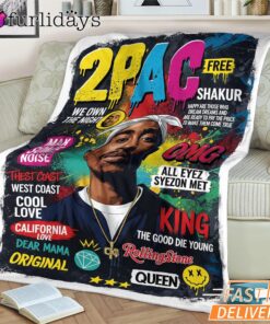 Tupac Magazine Cover Original Blanket