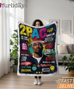 Tupac Magazine Cover Original Blanket