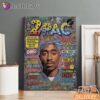 Tupac Magazine Cover Retro Canvas, Rap Lengends Poster