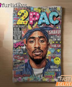 Tupac Magazine Pop Art Blanket