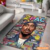 Tupac Magazine Pop Art Rectangle Rug