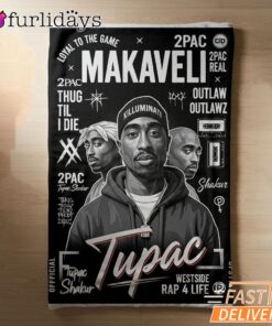 Tupac Makaveli Portrait Blanket
