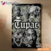 Tupac Montage Black White Blanket