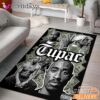 Tupac Montage Black White Rectangle Rug