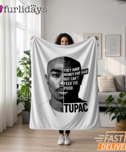 Tupac Motivation Quote Blanket