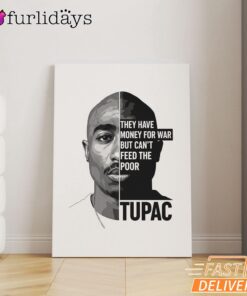 Tupac Motivation Quote Canvas, Rap Lengends Poster
