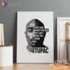 Tupac Motivation Quote Canvas, Rap Lengends Poster