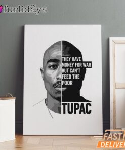 Tupac Motivation Quote Canvas, Rap Lengends Poster