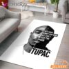 Tupac Motivation Quote Rectangle Rug