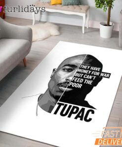 Tupac Motivation Quote Rectangle Rug